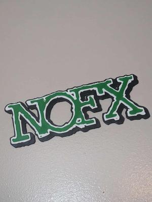 NOFX Wall Logo Plaque - Keyhole for mounting on Nail or screw