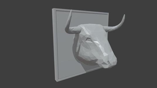 Low Poly Bull Head
