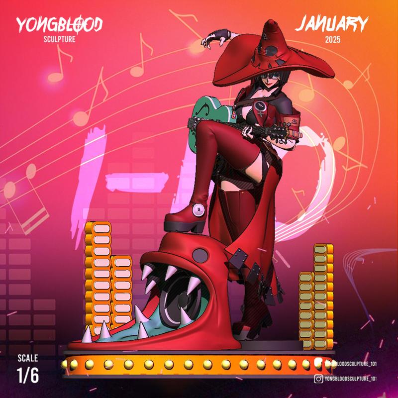 I-No Guilty Gear STL - Yongblood Sculpture