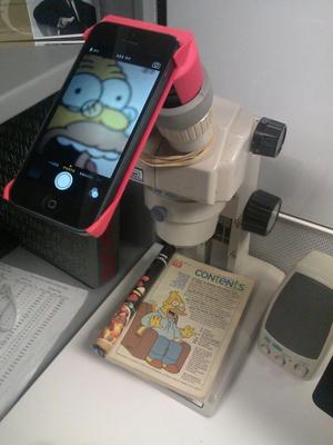 iPhone 5 Microscope Adapter