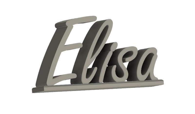 Elisa - Nameplate - Decoration