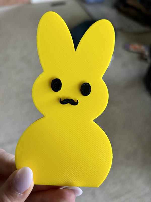 Easter Peep Mustache  Bunny Decor Icon