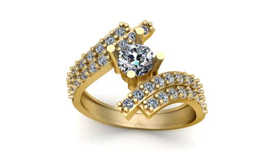 Engagement Diamond ring 3d printable model