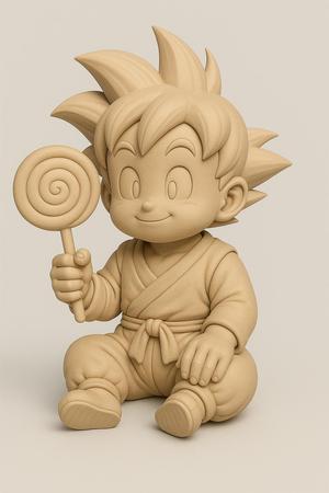 Gohan boy with paddle