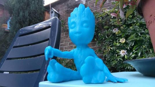Bttn Pushing Baby Groot Remixed Finger&neck