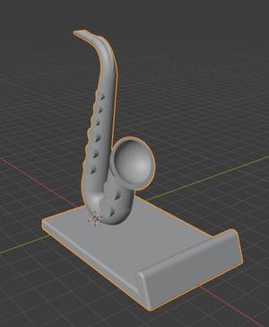 Saxophone Cell Phone Holder