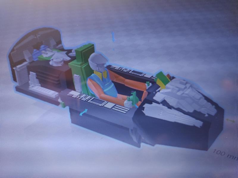 Valkyrie internal cabin + Robotech pilot