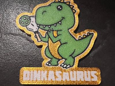 Dinkasaurus - Pickleball keyring