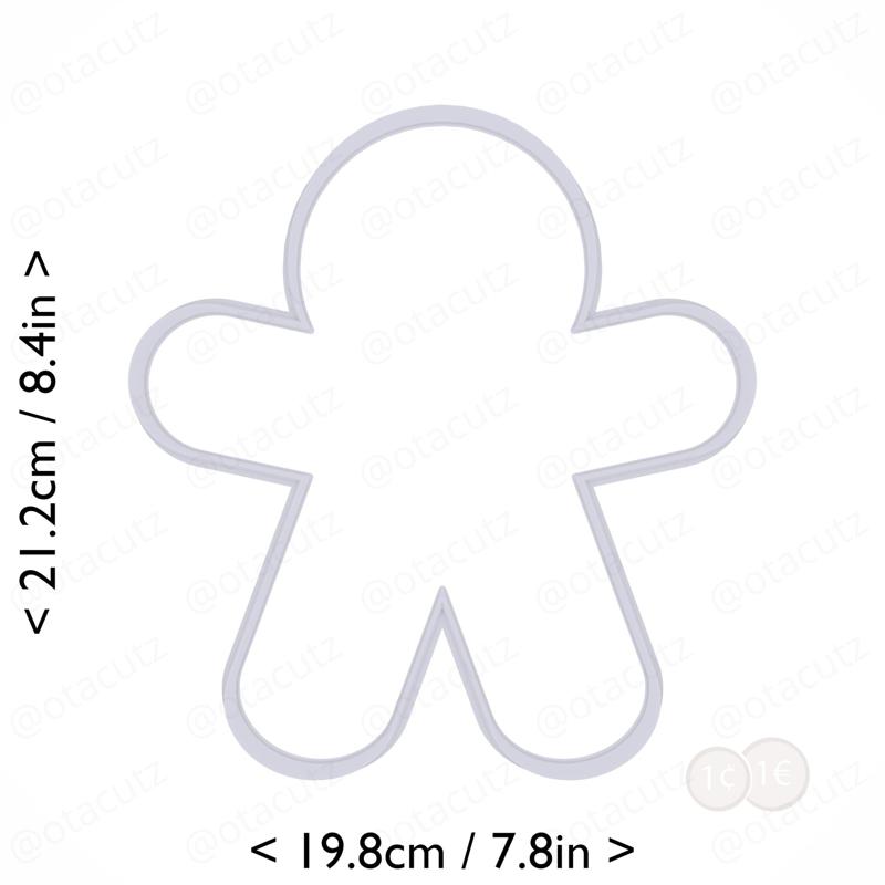 Gingerbread Man Cookie Cutter 8in / 20.3cm