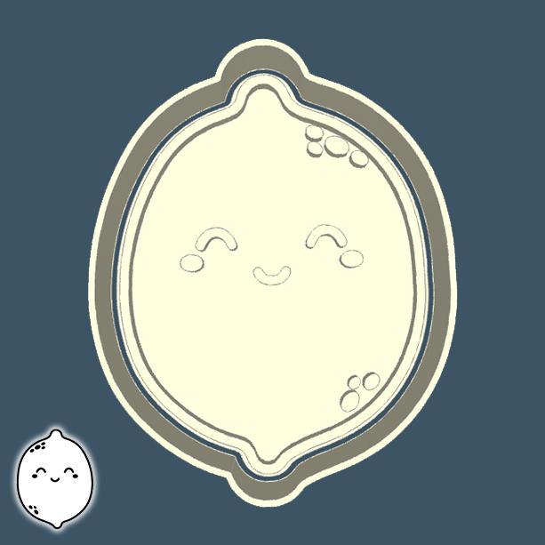 Food & drinks cookie cutters - lemon (style 1)