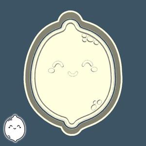Food & drinks cookie cutters - lemon (style 1)