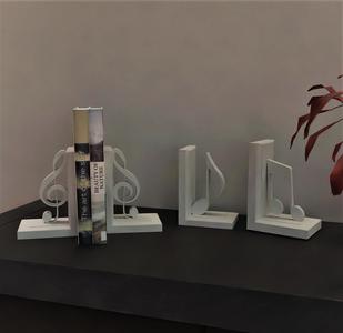 Musical notes bookend