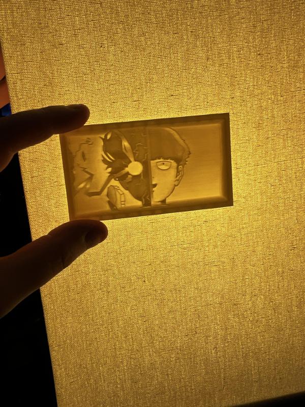 Mob Psycho Lithophane