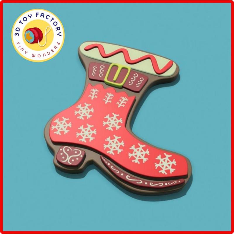 Gingerbread Red Boot