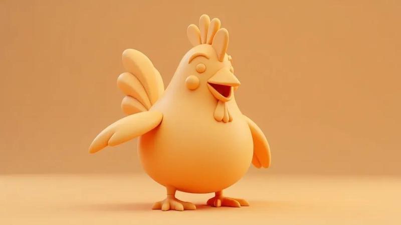 Happy Hen Sculpture 🐔🌞