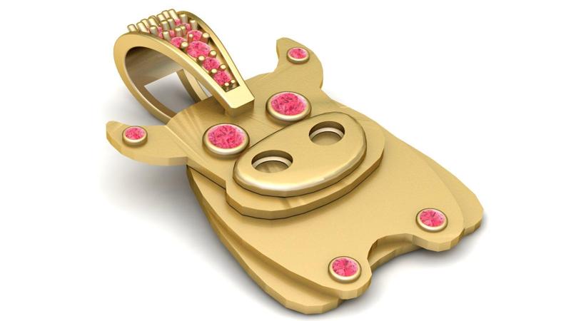 3D GOLD ANMALS PENDANT    3d printable model