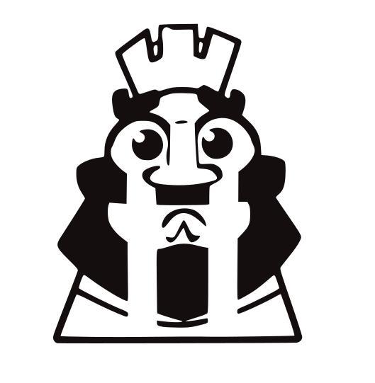#KEYRING Emote Sad King - Clash Royale | Fanart STL