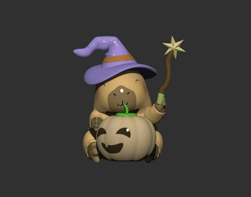 Capybara Halloween: Figure for Decoration - Capybara Ronsoco