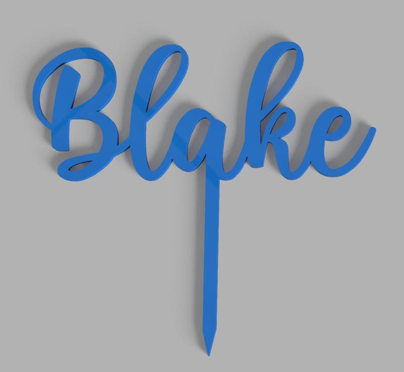 Topper de torta Blake