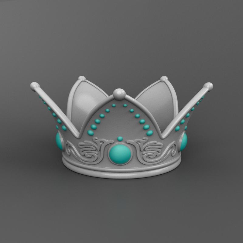 Alice in Wonderland inspired – White Queen Crown 3D Printable Model