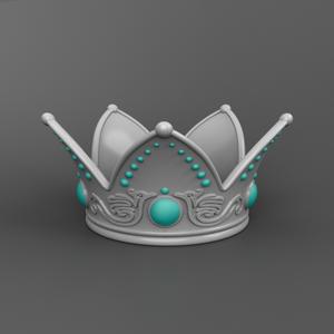 Alice in Wonderland inspired – White Queen Crown 3D Printable Model