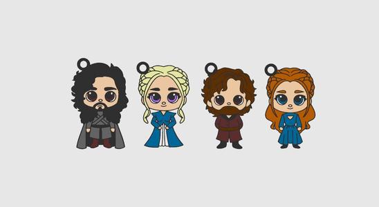 Game of Thrones cute keychains set
