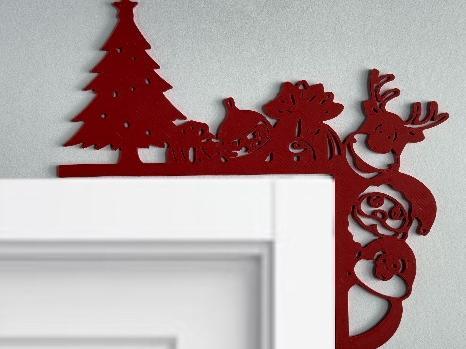 wall art Corner door Christmas
