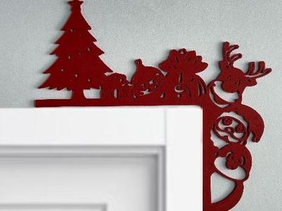 wall art Corner door Christmas
