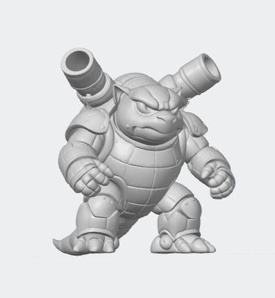 Mechanical Blastoise Pokemon figurine