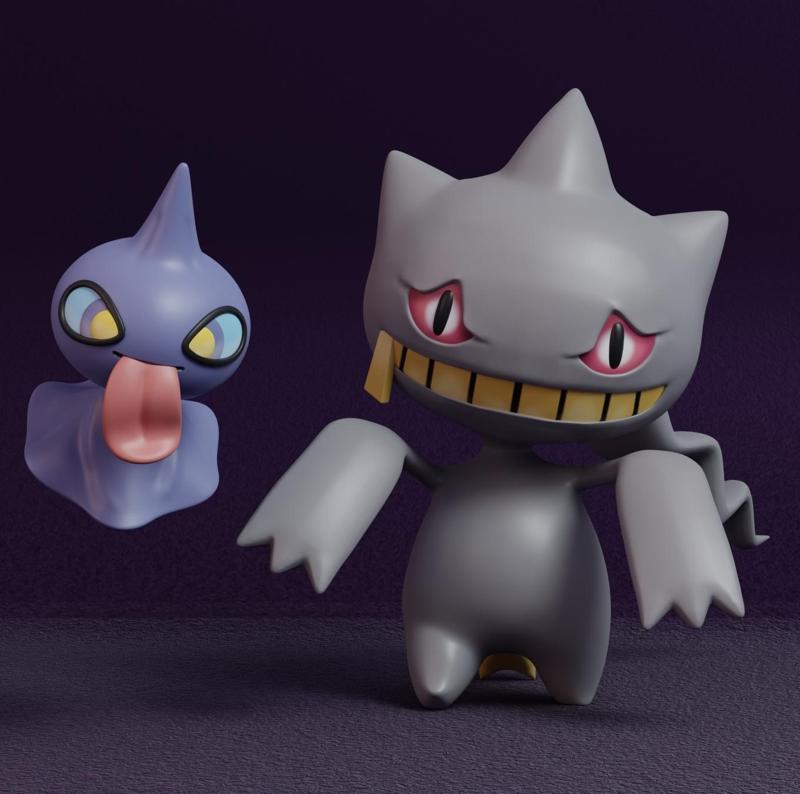 Pokemon -  Shuppet and Banette with 2 poses