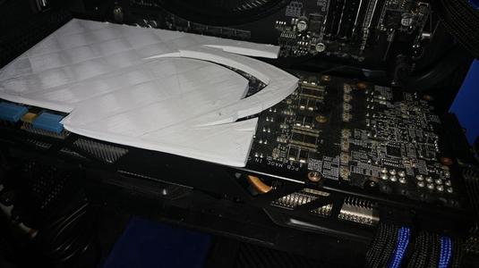 Gigabyte Windforce GTX 770 backplate (example for DIY 3d printed backplate)