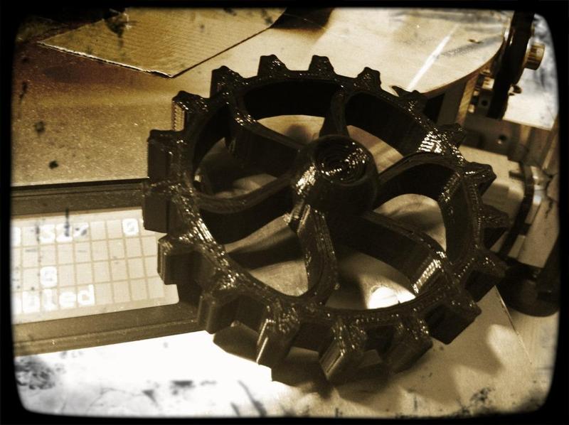 Steampunk Style Control Wheel for Delta Tower 3D Printer