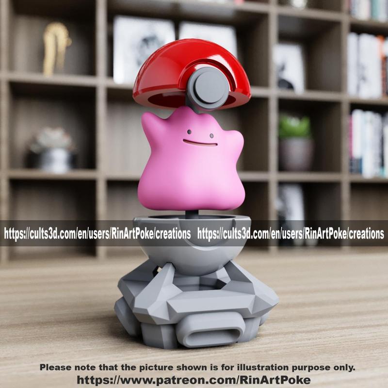 Ditto in the pokeball from Pokemon