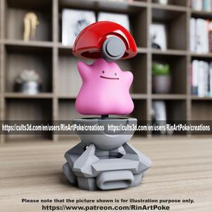 Ditto in the pokeball from Pokemon