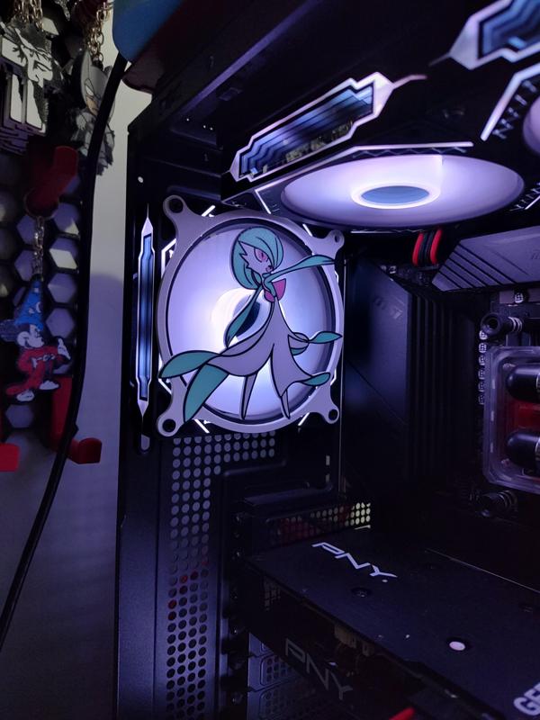 Gardevoir Pokémon 120mm Fan Cover Grill - Exclusive PC Design