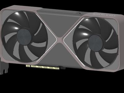 [RTX5090] Nvidia RTX 5090 Graphics Card 1:1 Model Display Stand, Rotating Fan