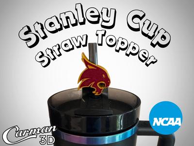 Texas State Bobcats Stanley Cup Straw Topper