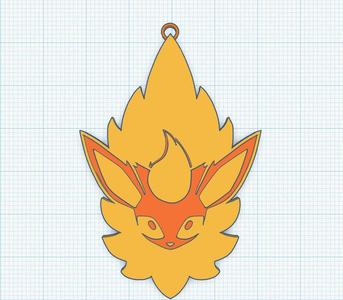 POKEMON FLAREON KEYCHAIN