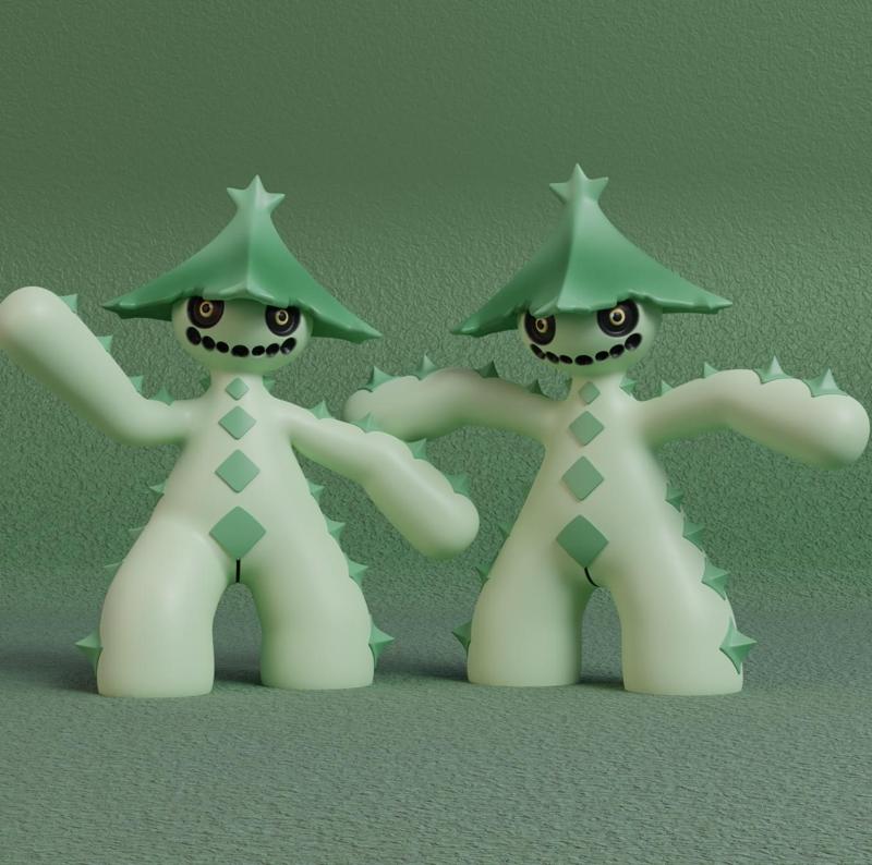 Pokemon - Cacturne  with 2 poses