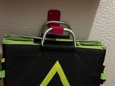 Wall-mounted carrying case holder