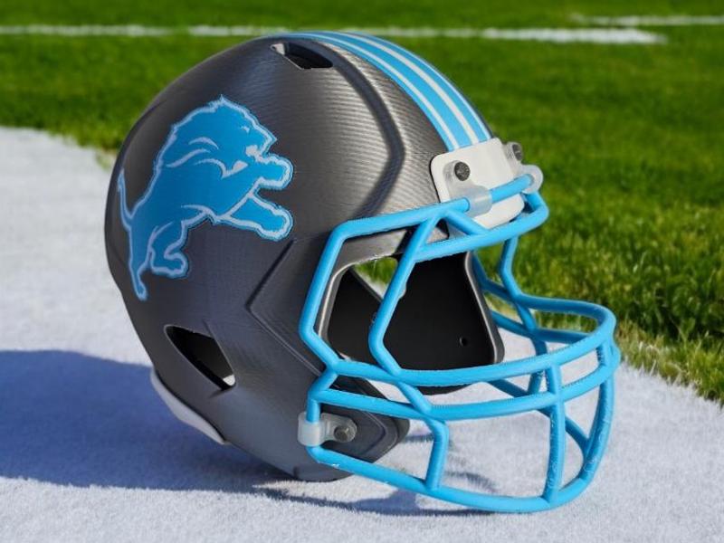 Detroit Lions NFL Football Helmet