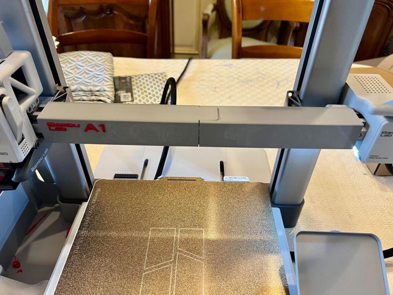 Bambu Lab A1 X-Axis Dust Cover in Two Parts