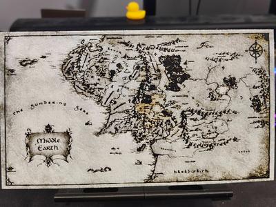 Middle Earth Map Hueforge