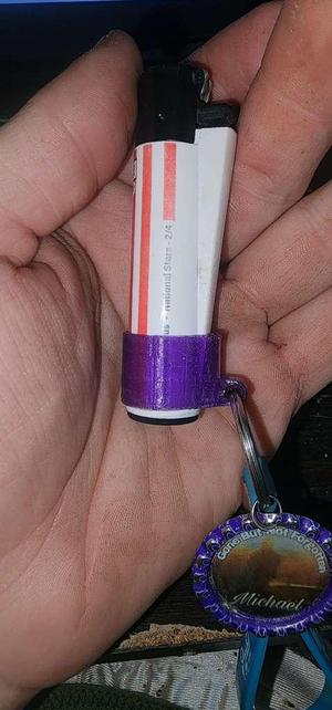 Clipper lighter keychain
