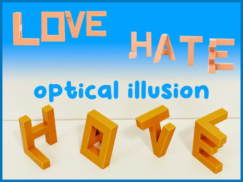 LOVE vs HATE illusion magic trick