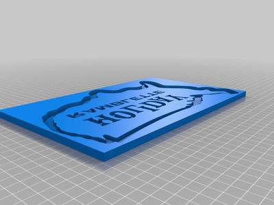 Holiday Rambler Logo open face pour mold