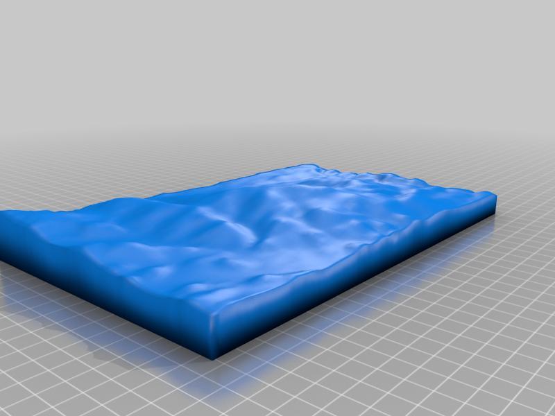 3D relief made in Blender
