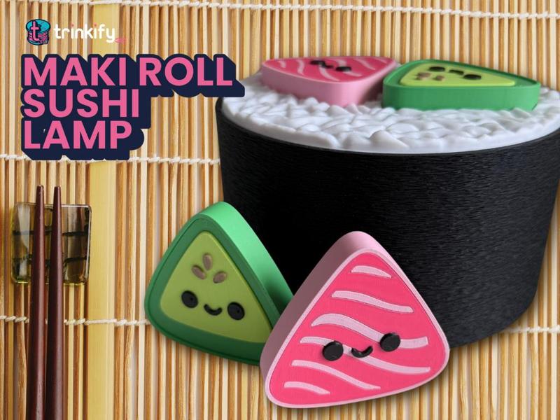 Sushi Maki Roll Lamp - Kawaii Sushi Night Light