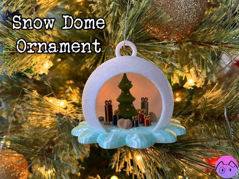 Snow Dome Ornament   