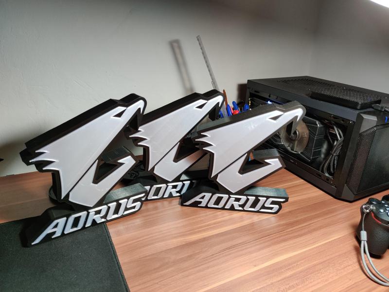 Gigabyte Aorus logo - multicolor